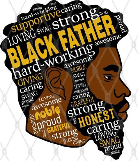 Black father svg png father's day african american | Etsy | Black ...