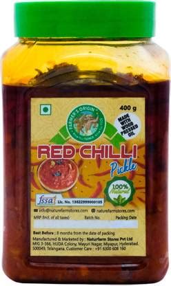 farmer's origin RED CHILLI Red Chilli Pickle Price in India - Buy ...