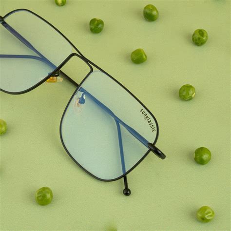 Buy The Godfather Black Clear Square Sunglasses - Iconic Style and UV ...