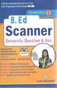 B.ed Scanner - 1st Semester (Aaheli Publishers) New Edition 2021 ...