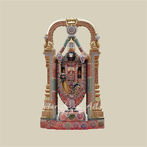 30" large marble venkateswara swamy Tirupati balaji statue