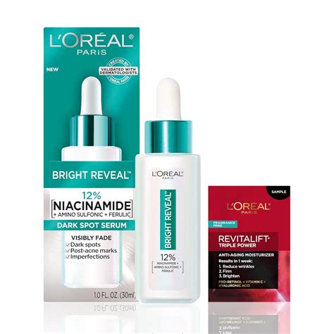 L’Oréal Paris Bright Reveal 12% [Niacinamide + Amino Sulfonic + Ferulic ...