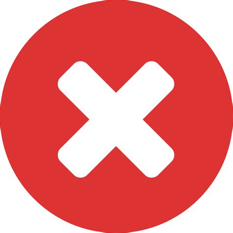 Red Circle Crossed Out Clipart