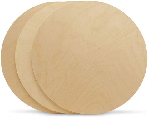 Buy Wood Circles 17 inch, 1/4 Inch Thick, Birch Plywood Discs, Pack of ...