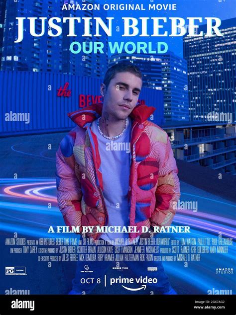JUSTIN BIEBER: OUR WORLD, US poster, Justin Bieber, 2021. © Amazon ...