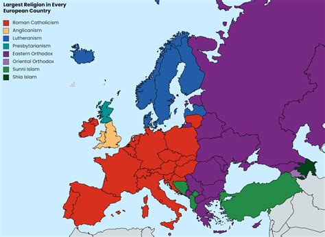 Religion Map of Europe 的图像结果