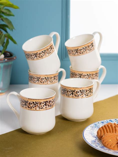 Buy Sheery Aroma Coffee & Tea Mug Set of 6 (AS27) Online – Clay Craft India