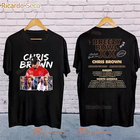 Chris Brown 2025 Breezy Bowl XX Tour T-Shirt - Ricardo Seco Shop