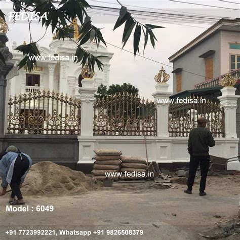 Angle Bar Grills Design Chhat Railing Plaster Design Grill Boundary ...