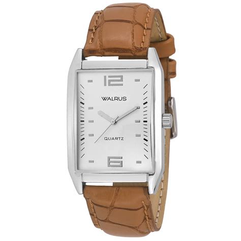 Walrus® White Dial Analog Leather Strap Wrist Watch for Men : Amazon.in ...
