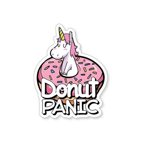DONUT Panic Sticker - Buy best quality stickers, sticker packs and ...