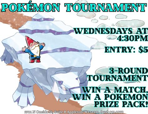 Pokémon Weekly Tournament at Gnome Games Appleton North, 2701 N Oneida ...