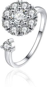 The Urban Robe AD work adjustable & removable stone round shape ring ...