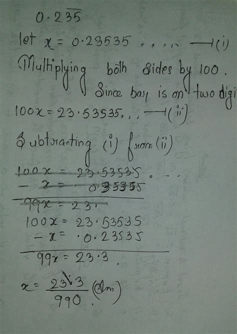 express 0.235 bar on 35 in the p/q form - Brainly.in