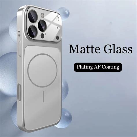 Original Glass Nano Matte Case For iPhone 17 Air 16 15 14 13 Pro Max 1 ...