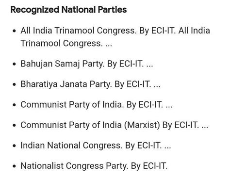 List national party in india - Brainly.in