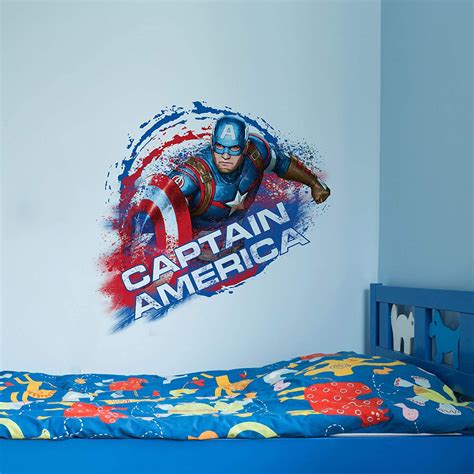 Buy Asian Paints Wall Ons, Captain America’ Original Licensed Decal ...