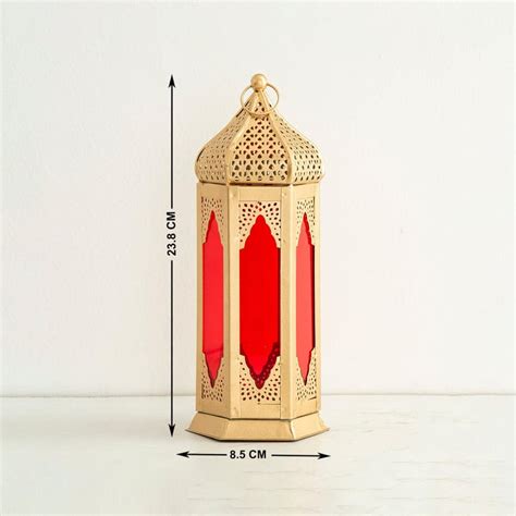 Buy Corsica Mystic India Metal Tall Moroccan Lantern from Corsica by ...