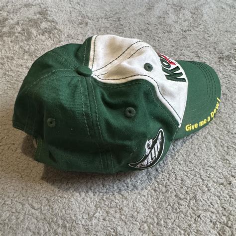 Green and white Mtn Dew hat Size: adjustable... - Depop