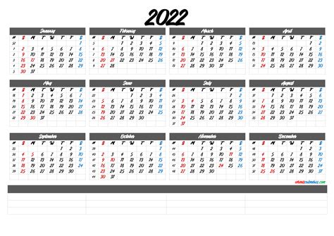Lịch 2022 âm dương Vector - Bộ số lịch 2022 vector có thể chỉnh sửa