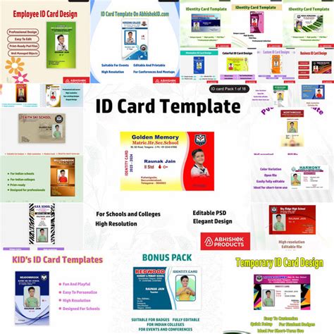 Mega Pack All ID Card Design 950+ Designs - 950+ PSD Photoshop File ...