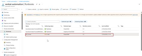 Azure Runbook Automation SQL Jobs 的图像结果