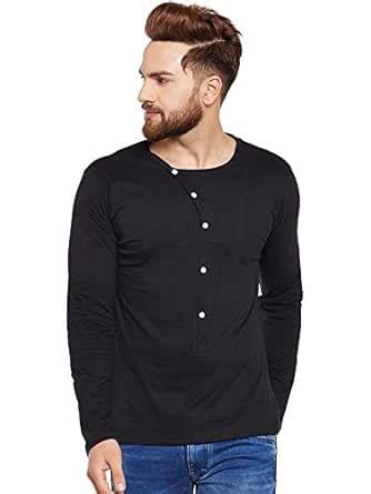 Buy The Dry State Men's Plain Slim fit T-Shirt (B1124_Black XL) at ...