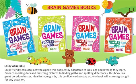 Buy Brain Games Activity Book for Kids Age 4+ Years | Mazes, Dot-to-Dot ...