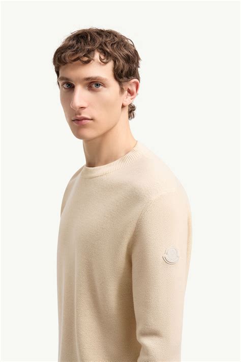 Ochre Yellow Leather Logo Wool Sweater - Sweaters & Cardigans for Men ...