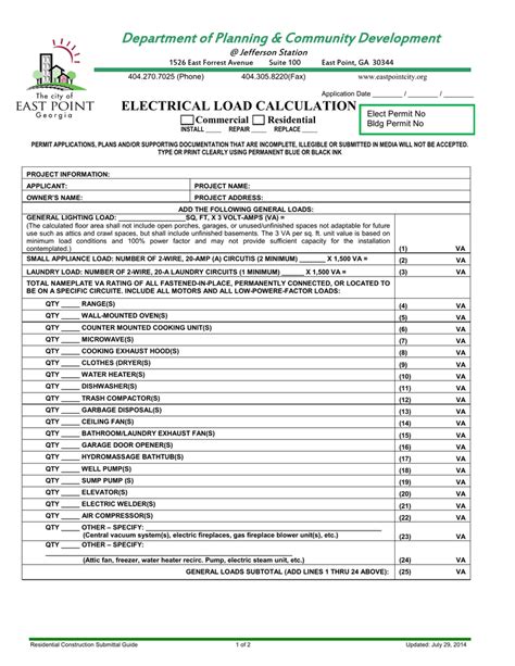 Image result for NEC Commercial Load Calculation Examples