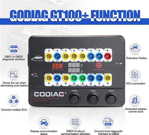 Buy OBDII Breakout Box, Godiag GT100+ OBD CAN Breakout Box, OBDII ...