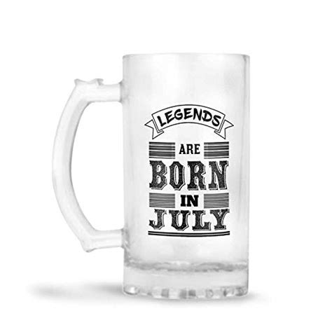 Buy YuBingo Personalized Frosted Beer Mug - Legends Born in July ...