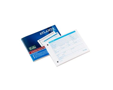 Bloc de formulaires d'absence A6: texte NL: 50x2 feuilles (autoc ...