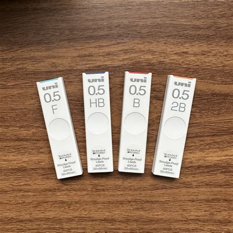 Uni Smudge-Proof Mechanical Pencil Lead (.5mm) — The Gentleman Stationer