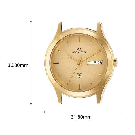 Buy PA Maxima 01377CMGY Gold Dial Analog Watch For Men (S) Online