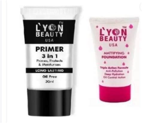 Lyon Beauty PRIMER & FOUNDATION COMBO 70 ml Foundation - Price in India ...