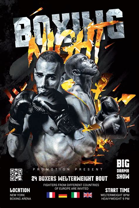 Boxing Promo Poster 的图像结果