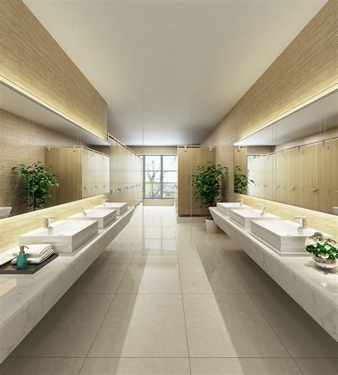 现代风格公共卫生间|空间|家装设计|1992Miss刘 - 原创作品 - 站酷 (ZCOOL)