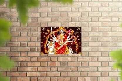 Durga Maa Wall Sticker Poster|Shera wali Maa Poster|Religious Poster ...