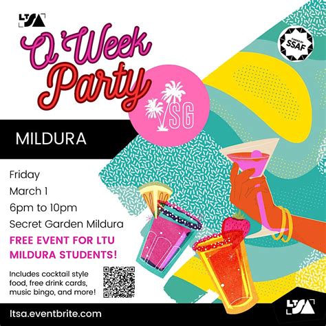 LTSA Mildura - Orientation Week Party, Secret Garden, Mildura, 1 March ...