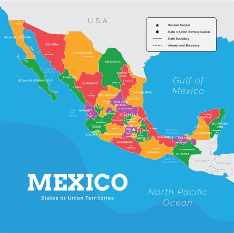 Mexico map - Mexico country mexico map