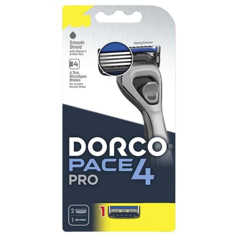 Buy Dorco Pace Pro 4 Razor+Cartridge, 2 Count | 19 Minutes Delivery ...