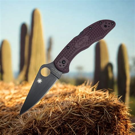 Spyderco Delica® 4 Lightweight Micro-Melt® PD#1 Black Blade Sprint Run