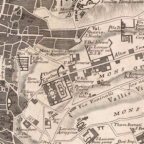 Buy Antiguos Maps - Map of Ancient Rome, Italy by Giovanni Battista ...