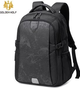 Red Lemon Golden Wolf Oxford 15.6 inch Laptop Bag for Men 22L Casual ...