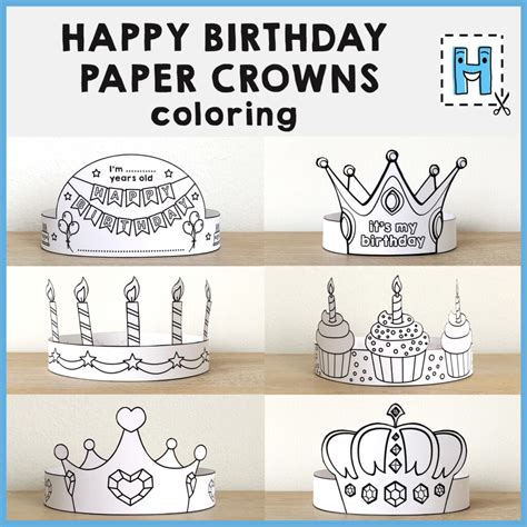 Birthday Crown Printable Free - IvyPrintables.com
