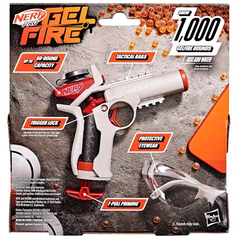 Buy Nerf Pro Gelfire Ignitor Blaster, 1000 Gelfire Rounds, 60 Round ...