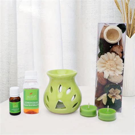 AuraDecor Aromatherapy giftset (aroma diffuser, reed diffuser, potpour