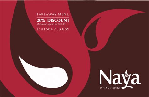 Naya Restaurant Henley-in-Arden's full menu online