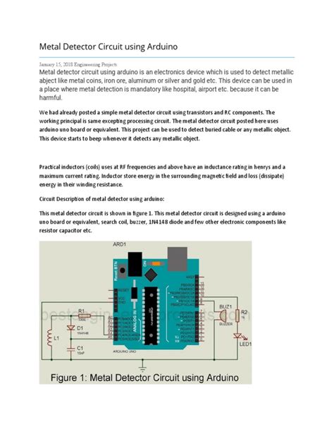 Image result for Metal Detector Block Diagram Using Arduino